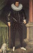 unknow artist The Well-dressed gentleman of 1590 oil on canvas